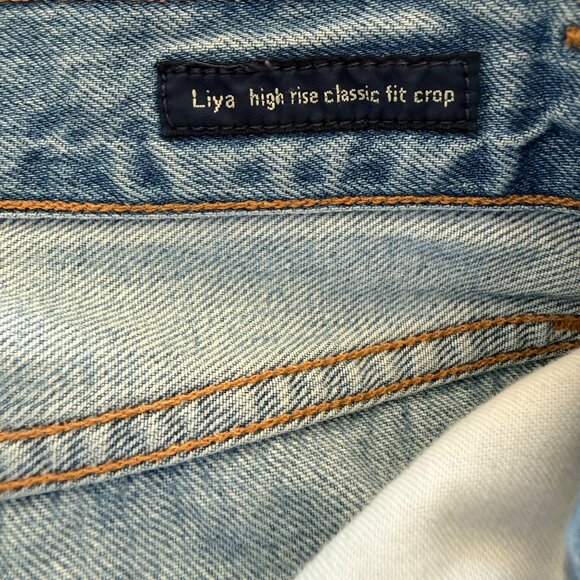 Citizens Of Humanity Liya Jeans Womens 27 Blue Denim High Rise Classic Crop - Picture 9 of 12